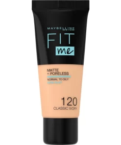 Maybelline Fit Me Matte & Poreless Foundation - 120 Classic Ivory