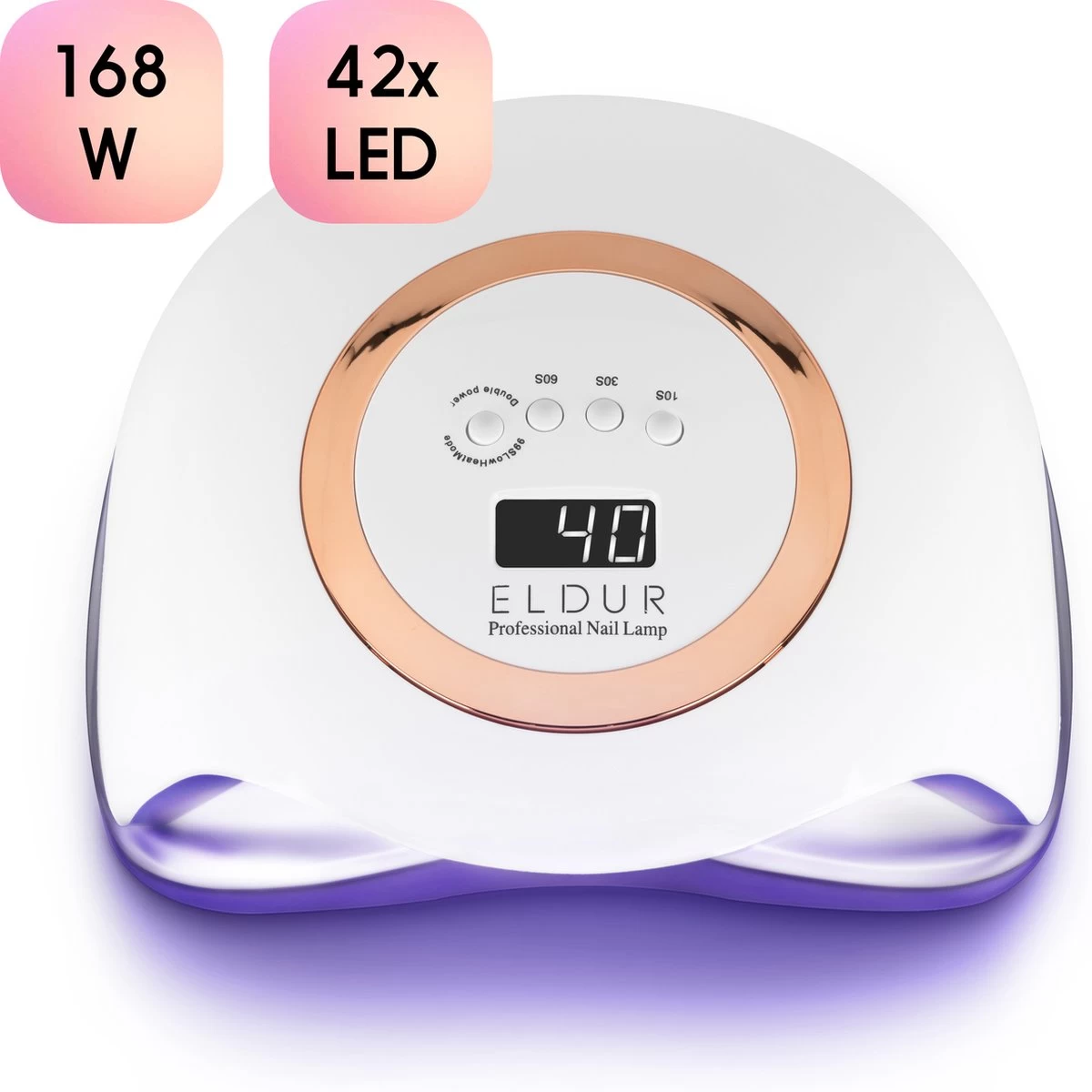 Eldur® Nageldroger - Nagellamp 168W - Gelnagels UV Lamp Nagels - Gellak Lamp