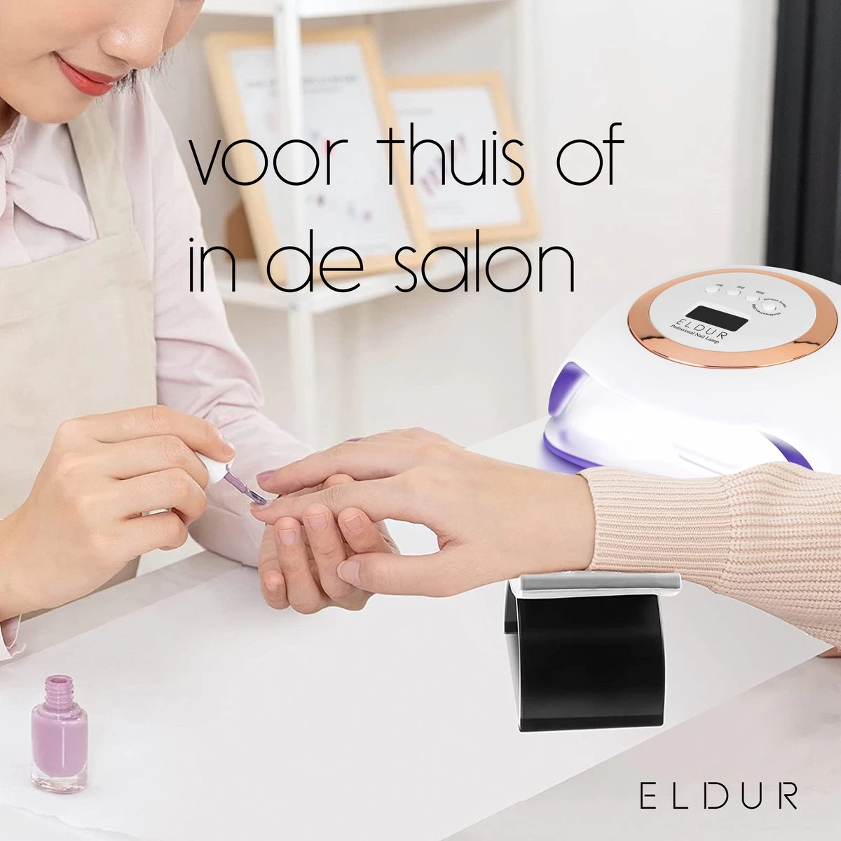 Eldur® Nageldroger - Nagellamp 168W - Gelnagels UV Lamp Nagels - Gellak Lamp - Afbeelding 7