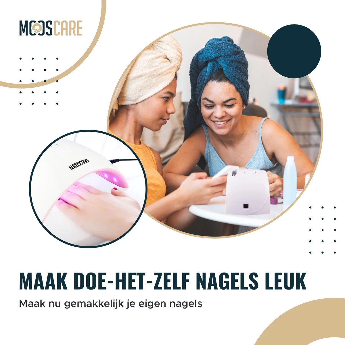 MOOSCARE 36 Watt LED Lamp Voor Gellak Nagels – Nageldroger – Gellak Lamp - UV Lamp Gelnagels - Nail Art Nagellamp - Gel Nagellak Nageldroger - Afbeelding 5