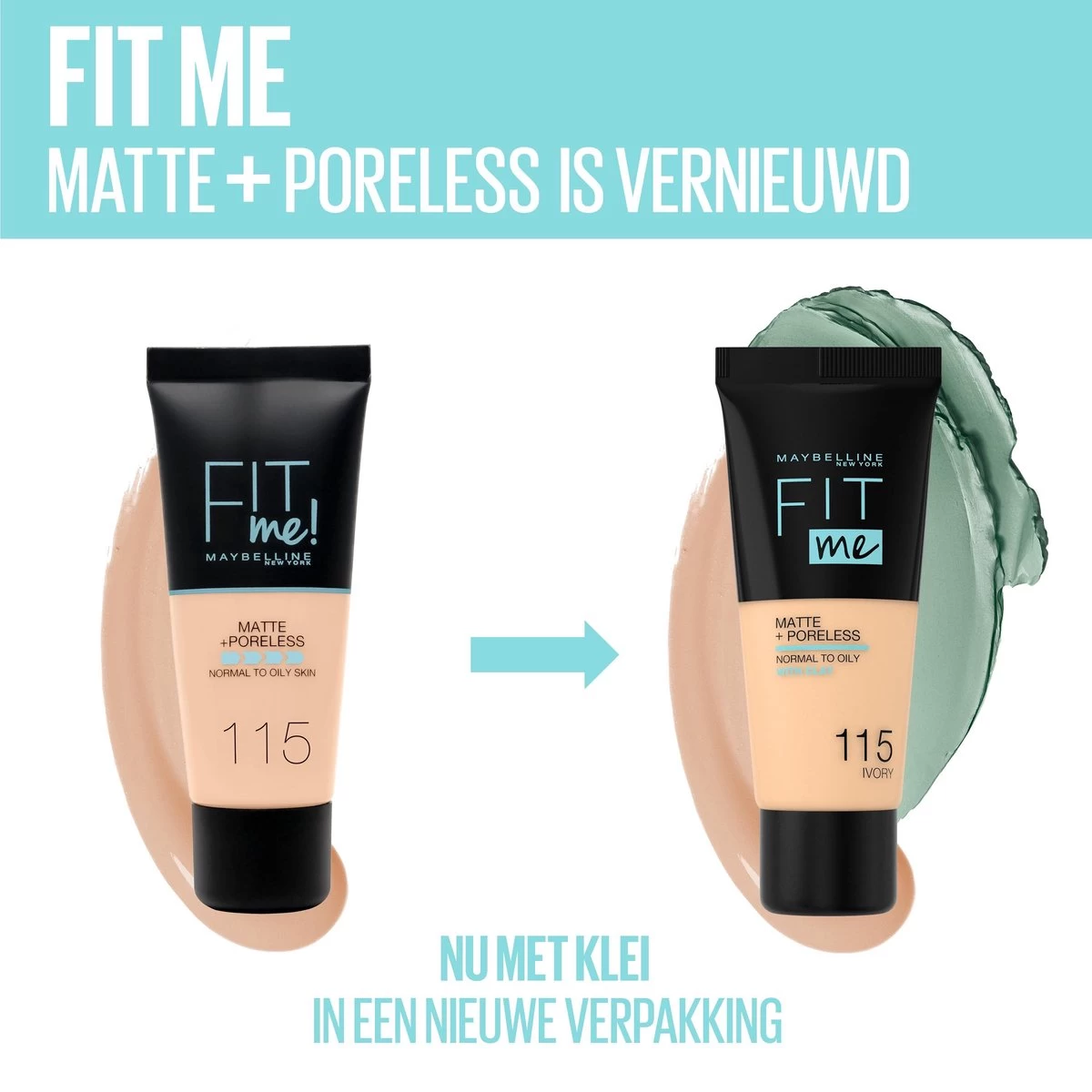 Maybelline Fit Me Matte & Poreless Foundation - 120 Classic Ivory - Afbeelding 9