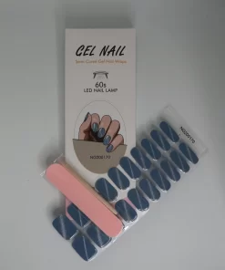 YellowSnails - Gel Nagel Wraps - Glitter Blue - Gel Nagel Stickers - Gel Nagel Folie - Gel Nail Wraps - Gel Nail Stickers - Nail Art - Nail Foil