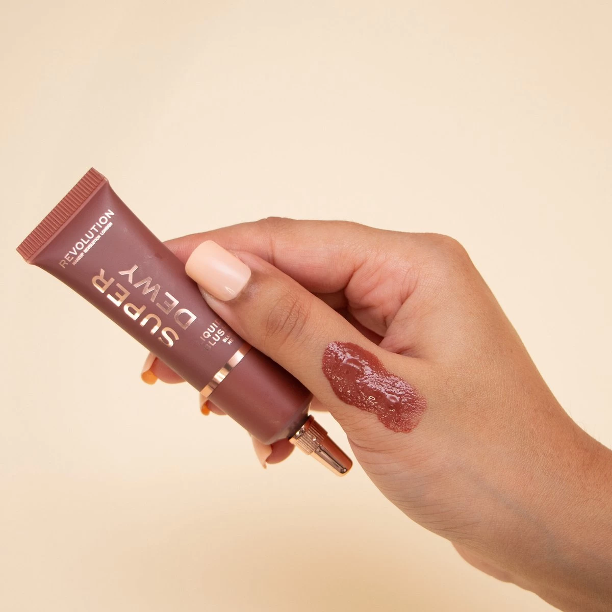 Makeup Revolution - Superdewy Liquid Blusher - Blush Me Up - Afbeelding 2