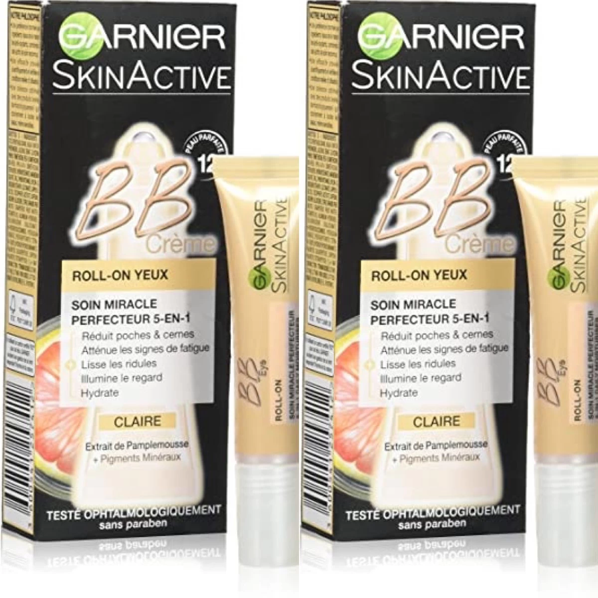 Garnier Skin Active BB Cream Oogroller 5-IN-1 LIGHT (2 STUKS)
