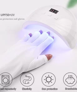 Anti | UV | Stralings Beschermings | Handschoenen | UV Lamp | UV Handschoenen| Nageldrogerlamp | Manucure | Gel Nagels