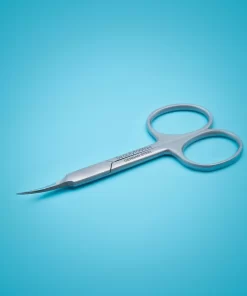 BeautyTools Professionele Nagelriem Knipper - Schaar Voor Nagelriemen En Nagelvellen - Pedicure / Manicure Schaar - Fijn Gebogen Snijvlak - INOX (9.5 Cm) (NS-2120)