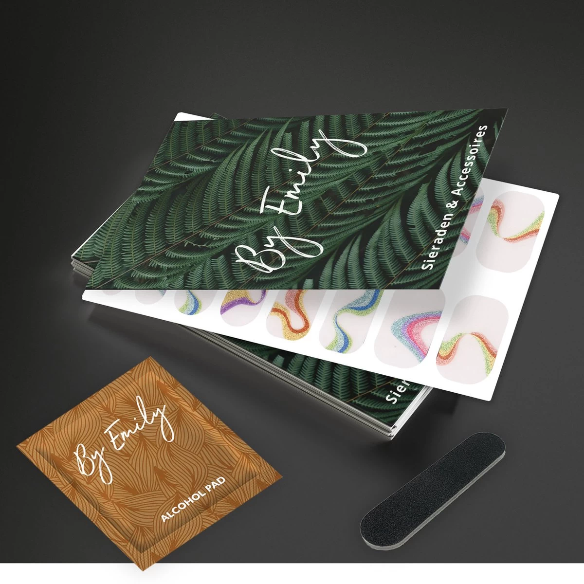 By Emily - Nagel Wrap - The Magic Belongs To Color | 16 Stickers | Nail Wrap | Nail Art | Trendy | Design | Nagellakvrij | Eenvoudig | Nagel Wrap | Nagel Stickers | Folie | Zelfklevend | Sjablonen - Afbeelding 7