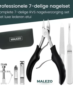 7-Delige Pedicure Set - Nagelverzorging - Nagelset Starterset - Ingegroeide Teennagel - Kalknagelproducten - Pedicuresets - RVS