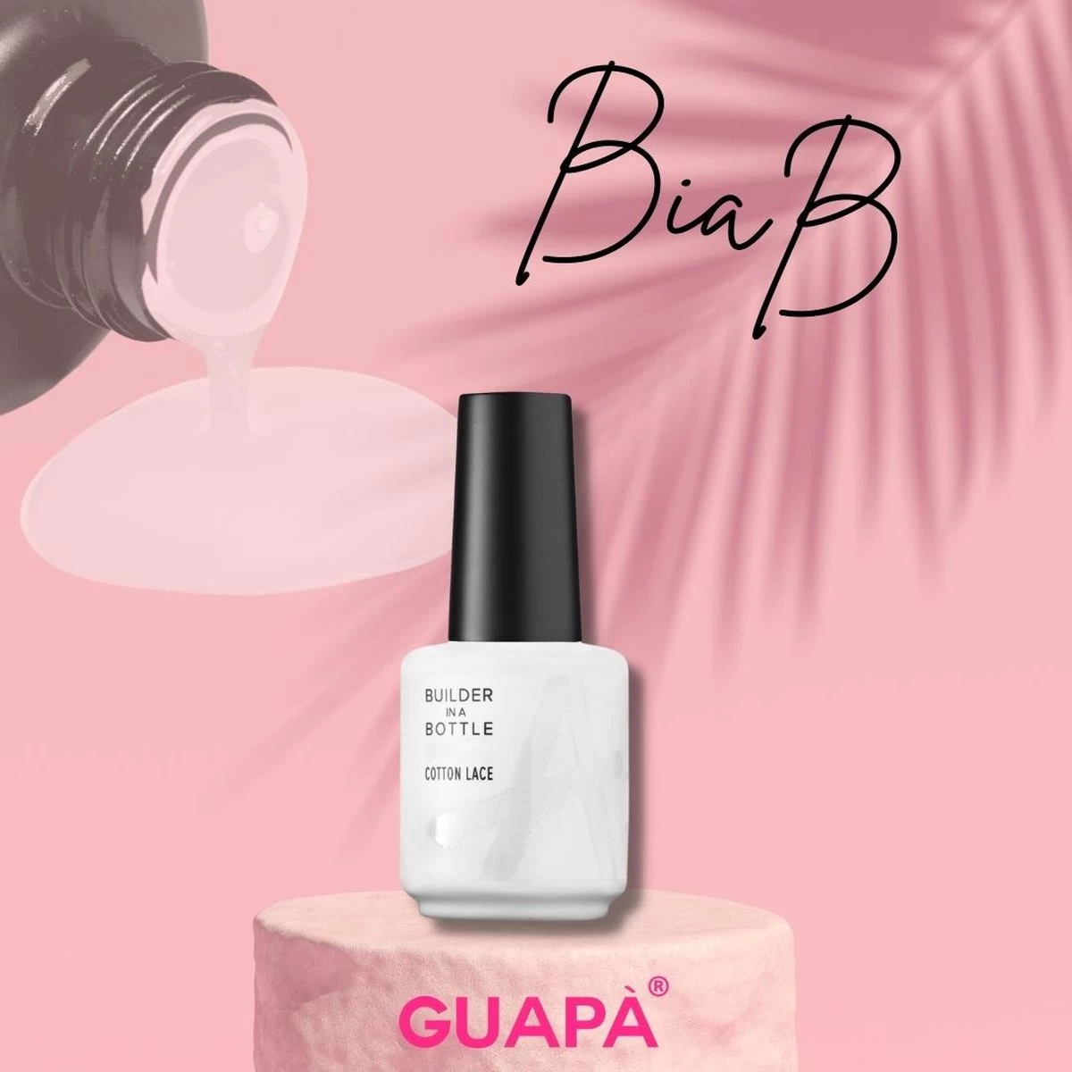 GUAPÀ® BIAB Builder Gel In A Bottle | BIAB Nagellak | Gelnagels Starterspakket | Nagellak | Gellak Nude | Builder Gel | Biab | 15 Ml Cotton Lace - Afbeelding 3