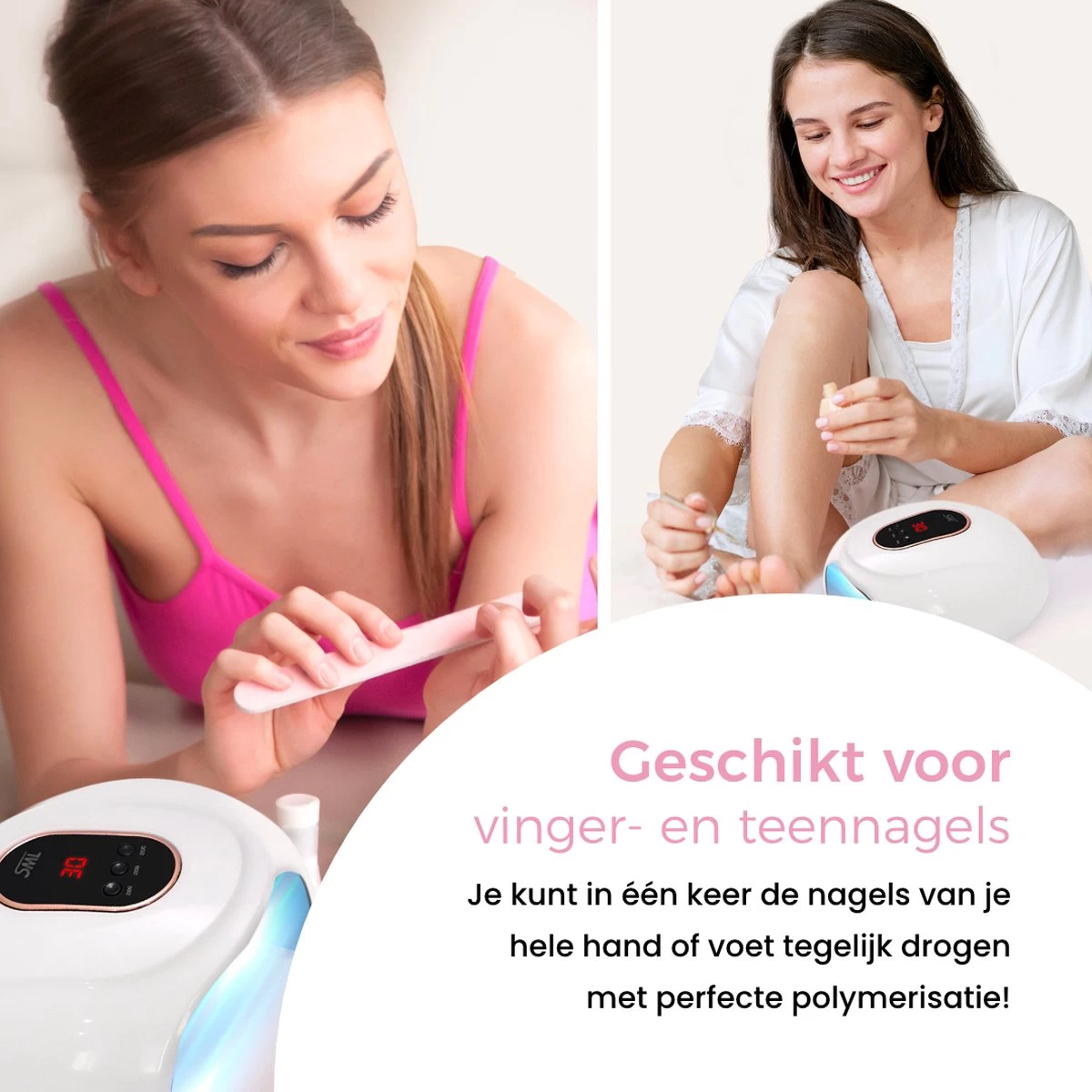 Price2buy UV Lamp Gelnagels + Extra's - Nagellamp - Set Met Nageldroger - Gellak Lamp - Draagbaar - Afbeelding 5