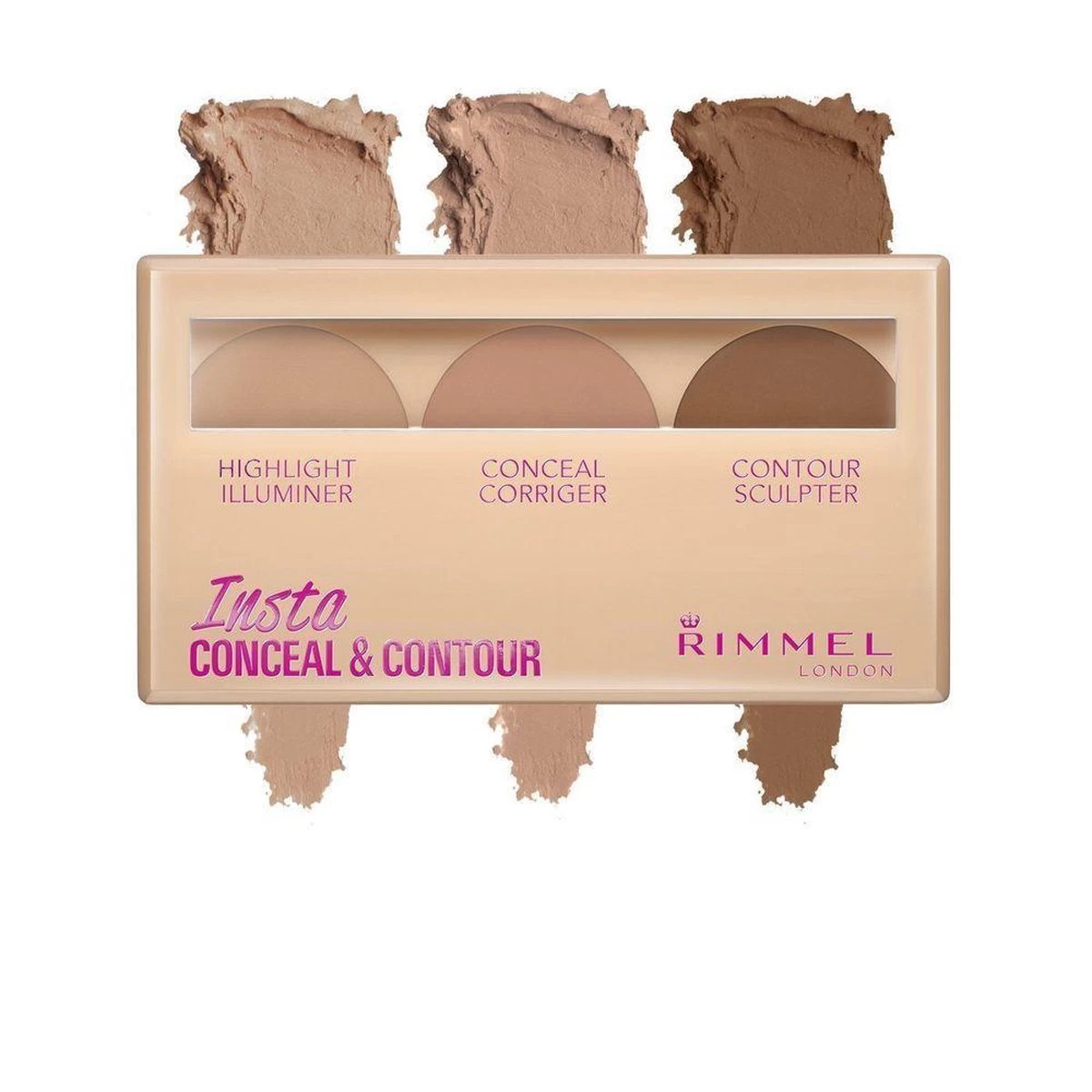 Rimmel London Rimmel Insta Conceal & Contour Palette - 020 Medium - Afbeelding 4