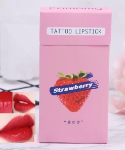 Lip Tint - Strawberry - Cheek Tint - Tattoo Lipstick - Lip And Cheek Tint - Cigarette Lip Tint - Lip Tint Peel Off - Waterproof Lipstick - Lippenstift- Lipgloss - Langhoudende Lipgloss - Cotton Swab Lip Tint - Sigaretten Lip Tint - Lip Tattoo