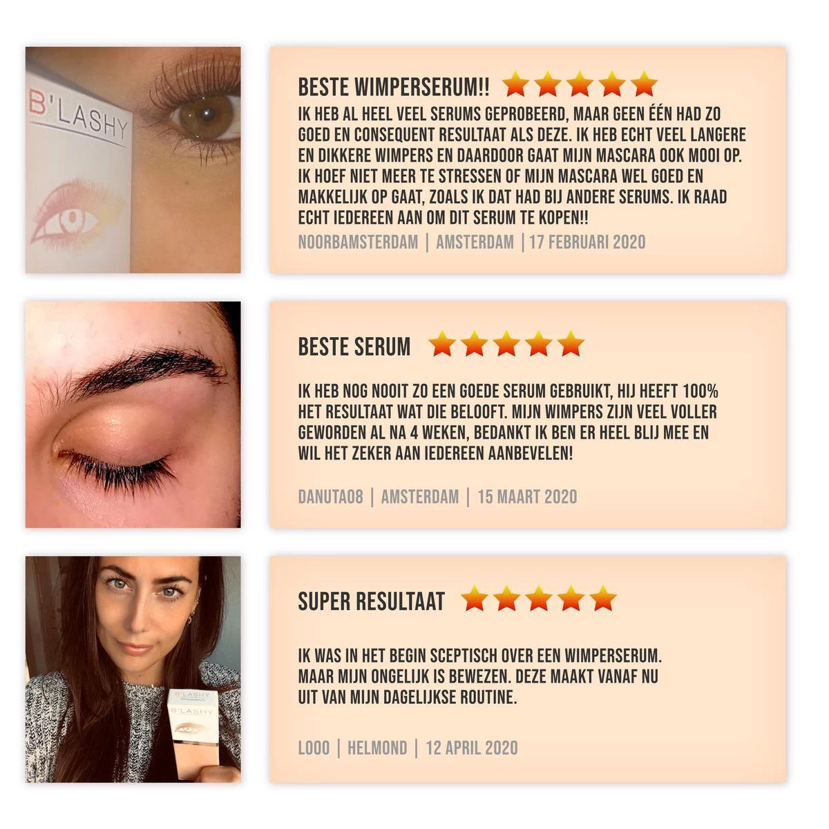 B’LASHY® Wimperserum - Wimper Groeimiddel - Wimper Serum Voor Sterke, Lange En Volle Wimpers - 5 Ml - Afbeelding 5