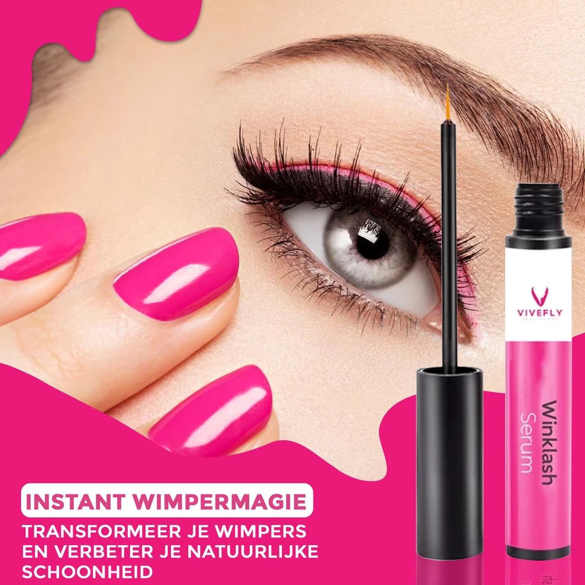 Vivefly Healthcare Winklash - Wimperserum - Wimper Krullen - Wimper Groei - Lash Serum 5ml - - Afbeelding 5