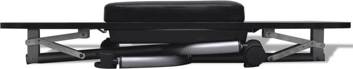 VidaXL Manicuretafel Inklapbaar Met Wieltjes Zwart - Afbeelding 4