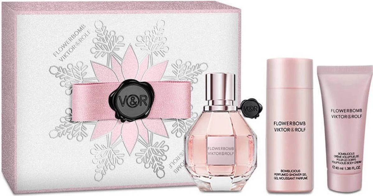 Viktor & Rolf Flowerbomb Giftset 30ML EDP +SG 50ml+BC 40ML