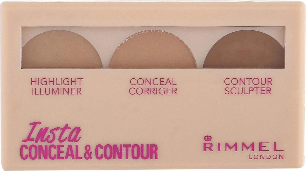 Rimmel London Rimmel Insta Conceal & Contour Palette - 020 Medium - Afbeelding 3