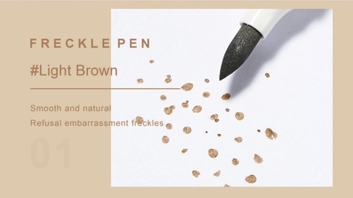 Joya Beauty® Sproetjes Pen | Freckle Pen | Kleur 1: Licht Bruin - Afbeelding 3