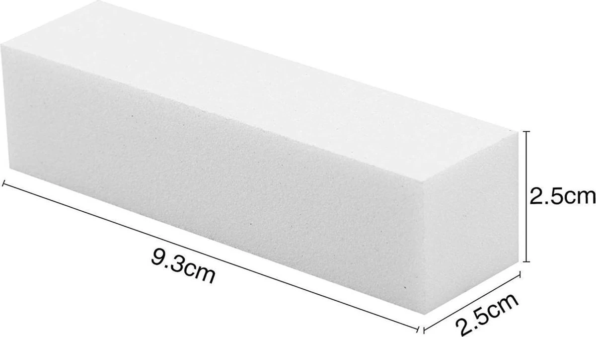 GUAPÀ - Nagelvijl / Blokvijl Wit - Nagel Voorbereiding & Polijsten - High Quality - 5 Stuks - Afbeelding 6