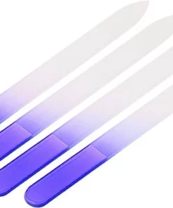 Manicure Pedicure Glasvijl Set - 4 Stuks - Premium Kristal Glasnagelvijl / Glazen Nagelvijl -t Voor Echte Nagels & Nepnagels/Acrylnagels/Gelnagels