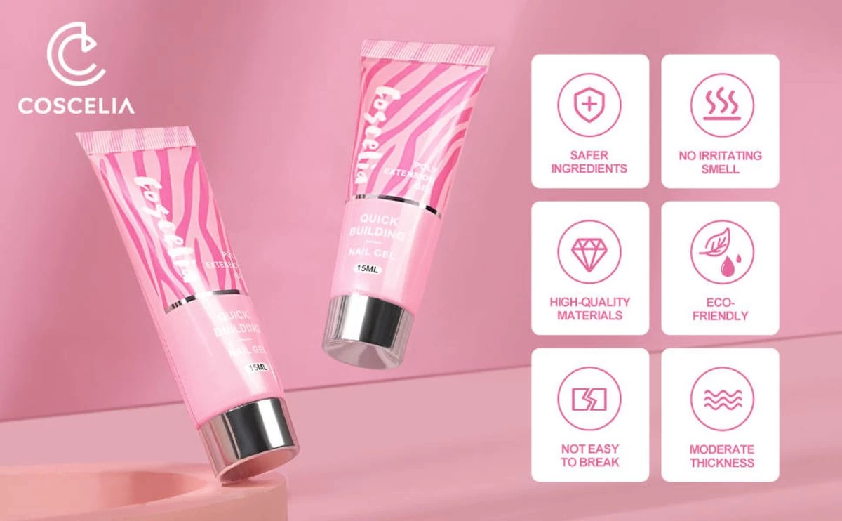 Polygel- 6 KLEUREN SET - 15 ML - Polygel Kit - Polygel Nagels - Polygel Kleuren - Afbeelding 8