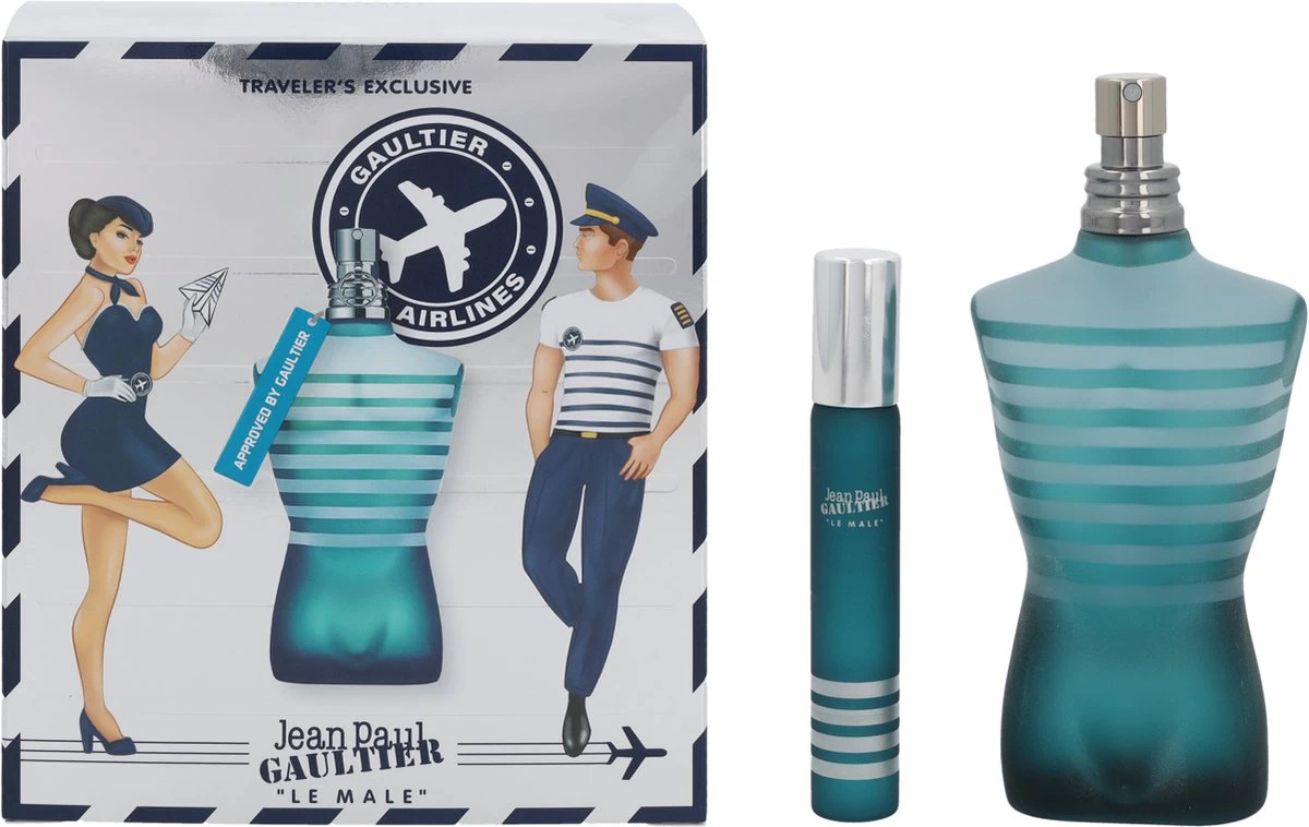 Jean Paul Gaultier Le Male Giftset - 125 Ml Eau De Toilette Spray + 20 Ml Eau De Toilette Tasspray - Cadeauset Voor Heren - Afbeelding 5
