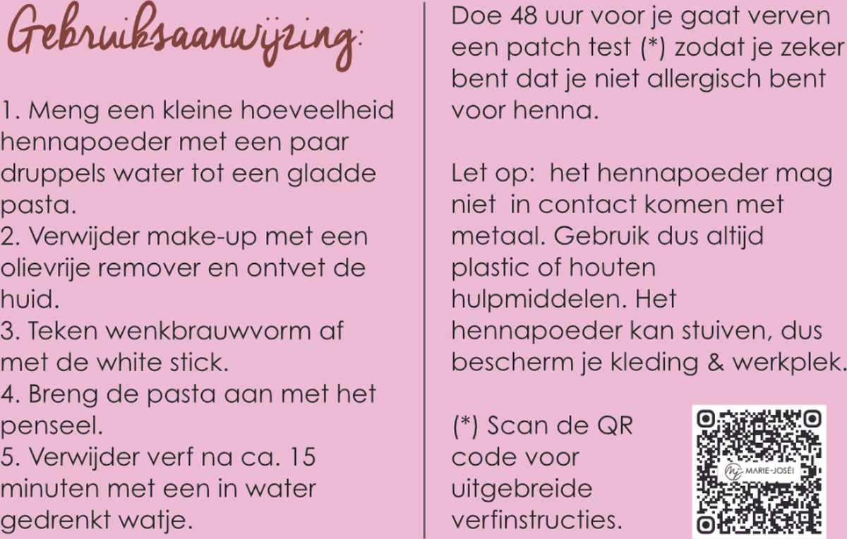 Henna Wenkbrauwverf Zwart | Henna Brows |Geschikt Voor Minstens 25 Toepassingen - Afbeelding 4