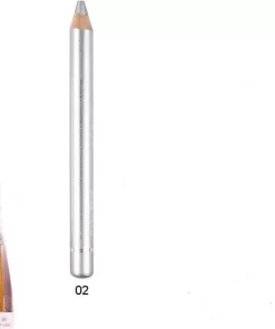 Easy Paris Cosmetics - Jumbo Oogschaduw En Oogpotlood Met Puntenslijper - Zilver - Nummer 02 - 1 Stuks