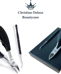 Christian Deluxe® - Professionele Nageltang Set - Nagelriemreiniger - Luxe Giftbox - Nageltang Voor Harde Teennagels - Professionele Nagelknipper - Nageltang Voor Ingegroeide Teennagel - Nageltang Kalknagels - Nagelknipper - Roestvrijstaal