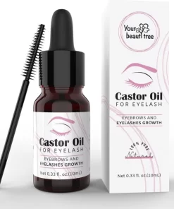 Your Beauty Tree ® Wimper Serum Met Echte Castor Olie |100% Natuurlijke Wimpergroei| Castor Oil Eyelash Serum|Wonder Olie | Wimper Groei | Wenkbrauw Serum | Lash Serum | Wimper Groeimiddel
