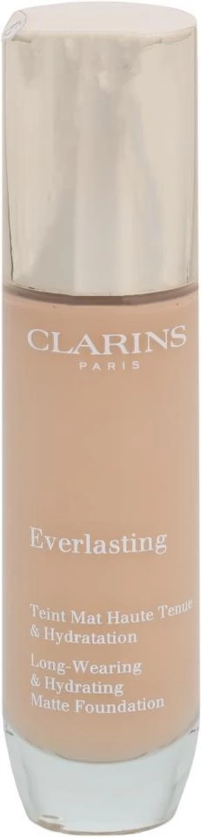 Clarins Everlasting Long-Wearing & Hydrating Matte Foundation - Long-Lasting Moisturizing Makeup With Matte Effect 30 Ml 107C - Afbeelding 5