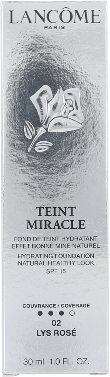 Lancôme Teint Miracle Foundation 30 Ml - 02 Lys Rosé - SPF 15 - Afbeelding 4