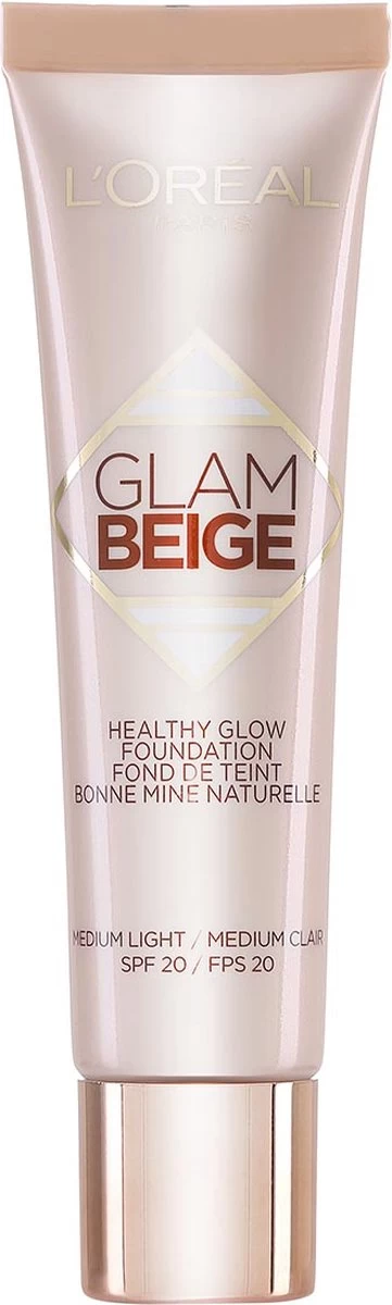 L'Oréal Glam Beige Healthy Glow Foundation - Medium Light - Afbeelding 3