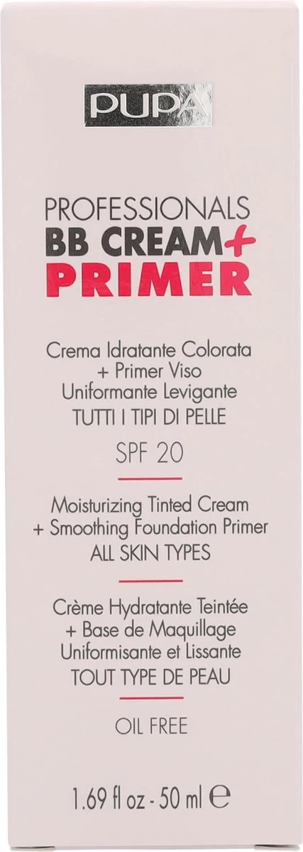 Pupa Milano Professionals BB Cream + Primer - Nude 001 - Afbeelding 2