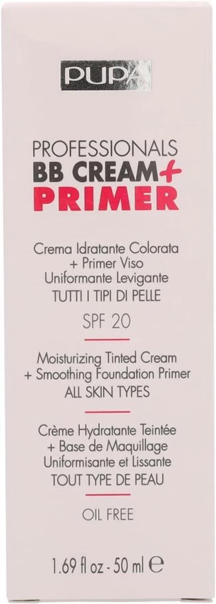 Pupa Milano Professionals BB Cream + Primer - Nude 001 - Afbeelding 17