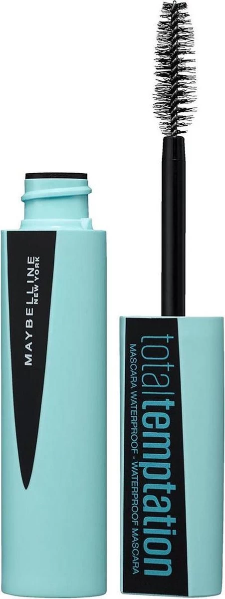 Maybelline Total Temptation Waterproof Mascara - 001 Zwart - Afbeelding 10