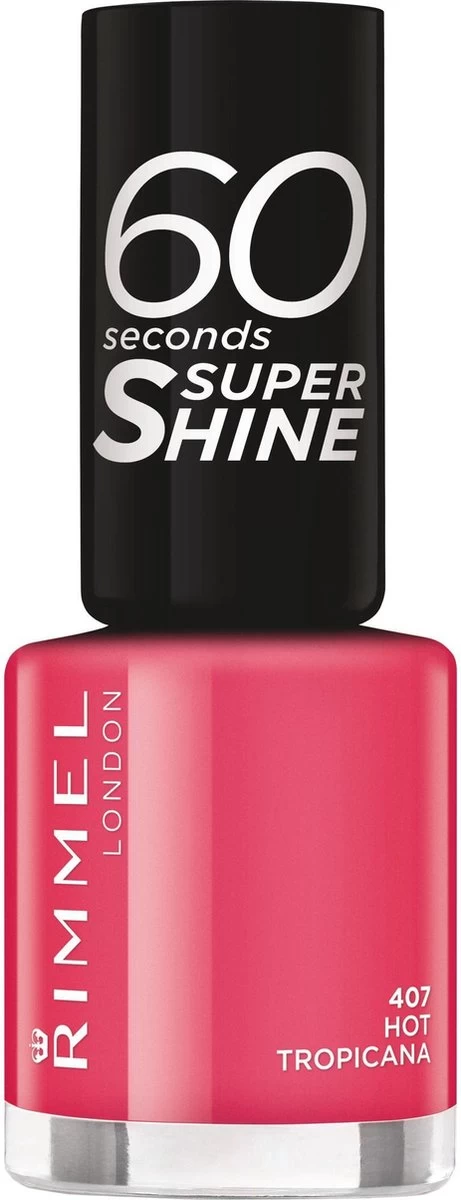 Rimmel London 60 Seconds Supershine Nagellak - 407 Hot Tropicana - Afbeelding 3