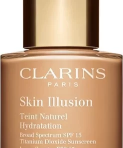 Clarins Skin Illusion Teint Naturel Hydratation - SPF 15 - Foundation - 111 Auburn - 30 Ml