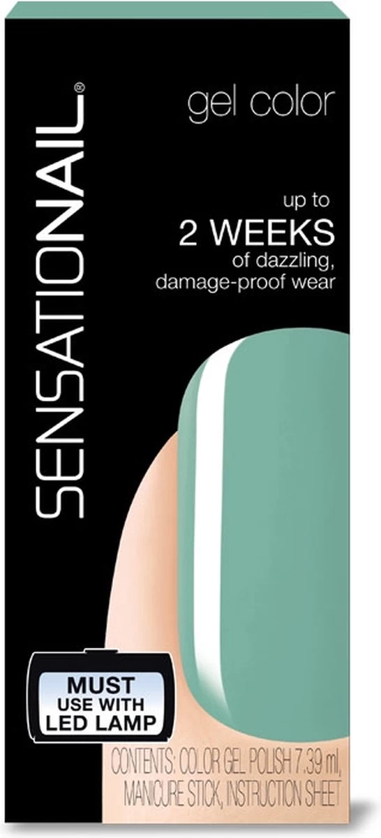 Sensationail Gel Polish Jade Treasure - Gel Nagellak - Mint - Afbeelding 3