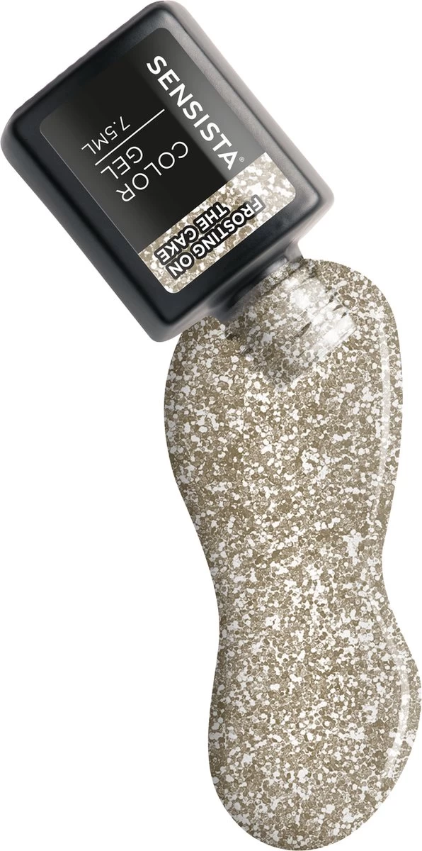 Sensista Color Gel Frosting On The Cake -Zilver/Glitter - Afbeelding 6