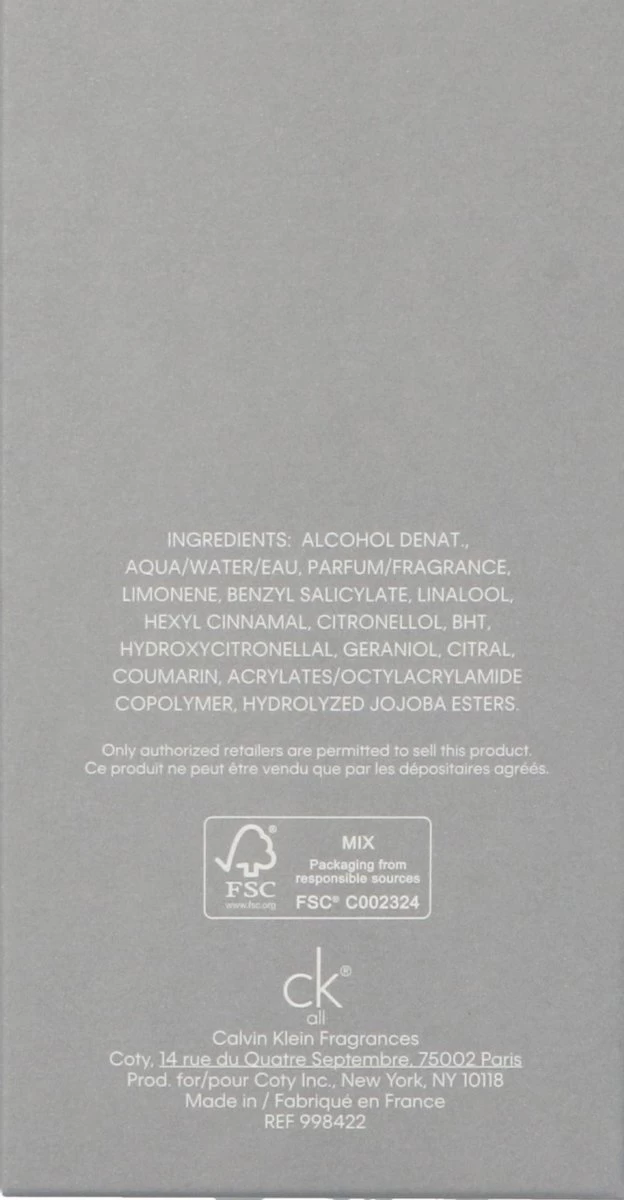 Calvin Klein Ck All 100ml - Eau De Toilette - Unisex - Afbeelding 15