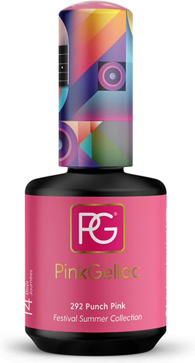Pink Gellac - Punch Pink - Gellak - Vegan - Roze - Glanzend - 15ml - Afbeelding 6