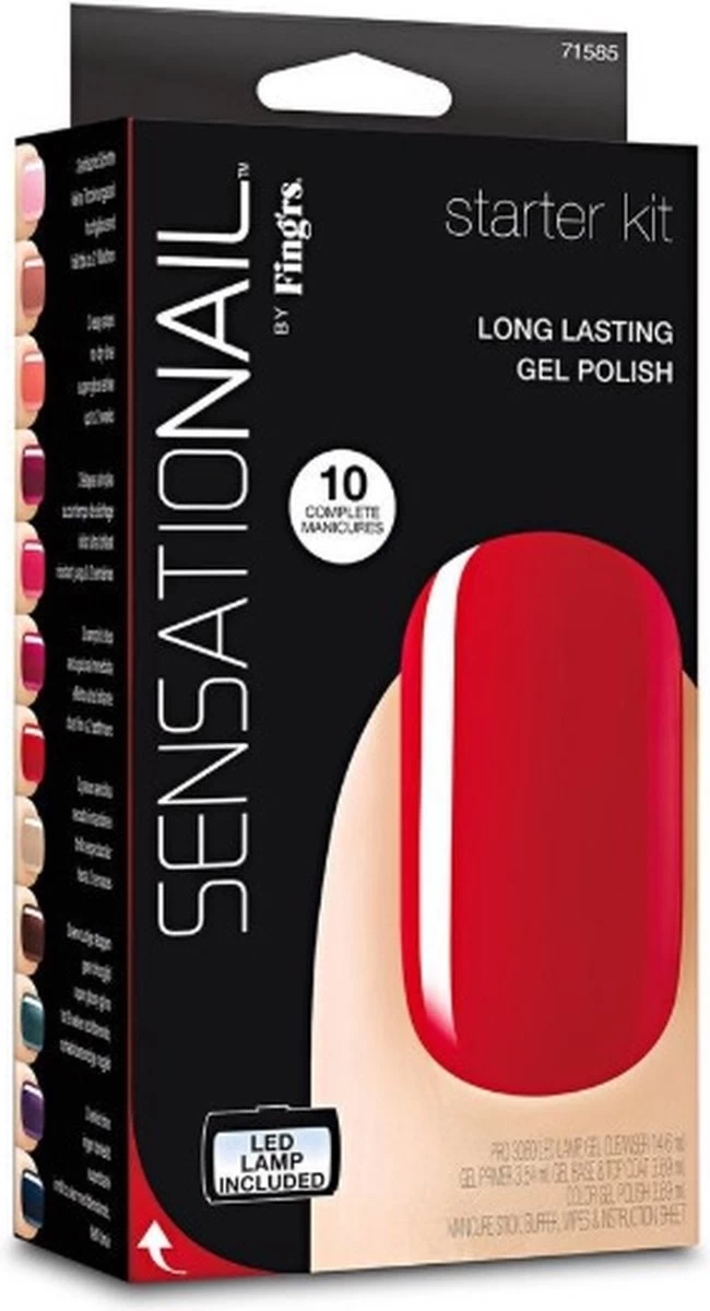 Sensationail Starter Kit - Scarlet Red - Gel Nagellak - Afbeelding 5