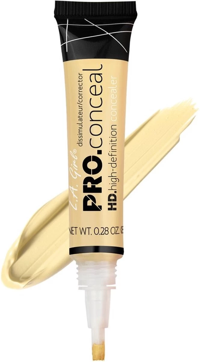 L.A. Girl - HD Pro Concealer - GC995 - Light Yellow - Corrector - Geel - Lichte Tot Medium Huid - Cruelty Free - 8 G