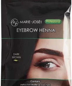 Henna Wenkbrauwverf Donkerbruin | Henna Brows |Geschikt Voor Minstens 25 Toepassingen
