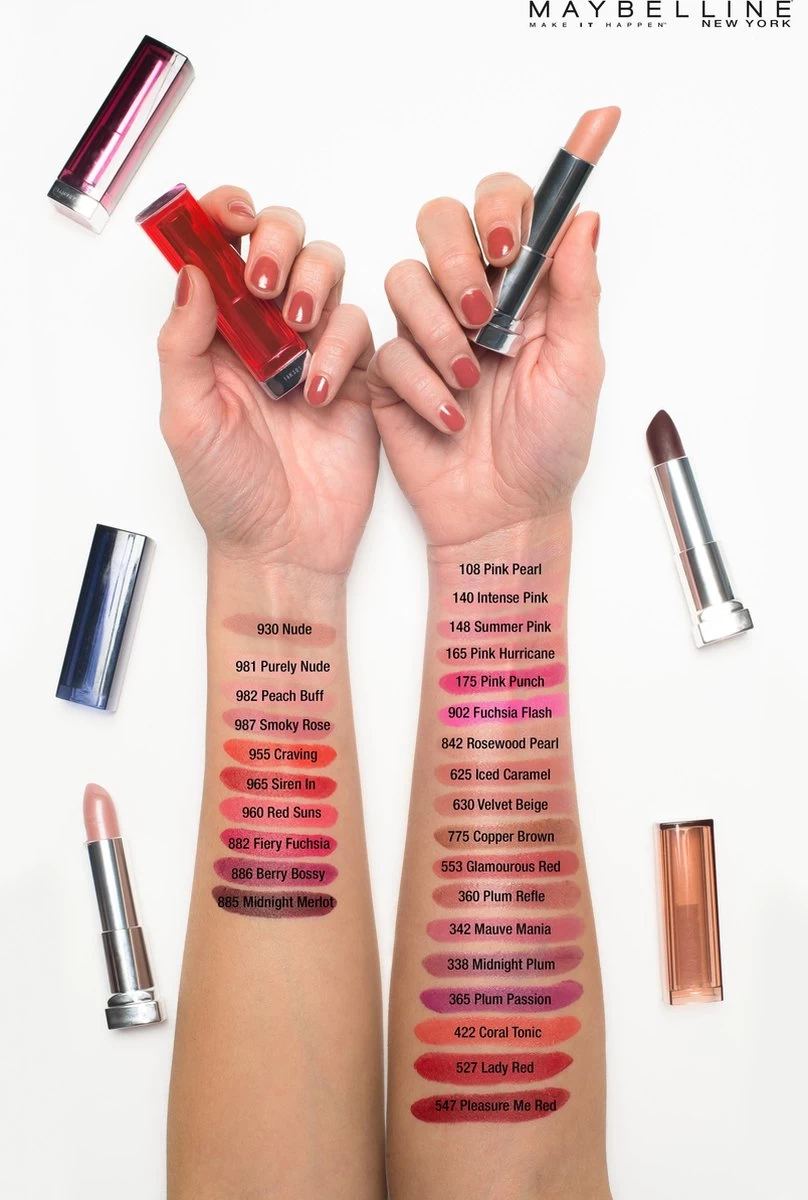 Maybelline Color Sensational The Inti-Matte Nudes Lipstick - 987 Smoky Rose - Roze - Matte Lippenstift - Afbeelding 5