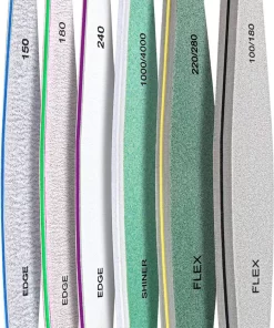 YUBBI 6 Stuks Nagelvijl Zebra Vijl - Manicure Set - Buffer - Polijsten - 100/180 Grit - 150/180/240 Grit - 1000/4000 Grit - 220/280