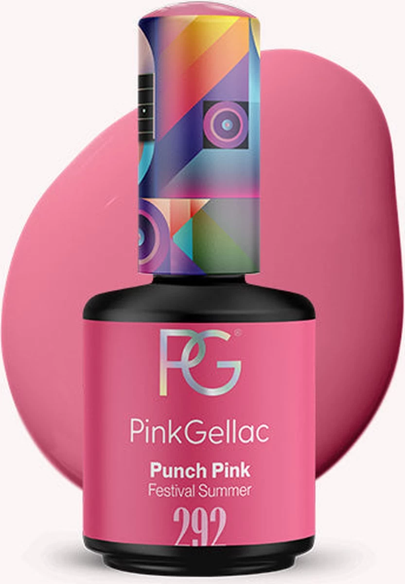 Pink Gellac - Punch Pink - Gellak - Vegan - Roze - Glanzend - 15ml - Afbeelding 8