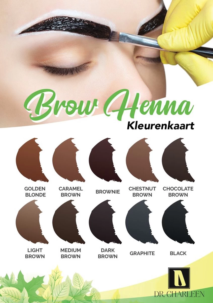 Impression Henna Wenkbrauwverf | Lichtbruin | Light Brown | Brun Clair | Brow Henna | Goed Voor Meer Dan 20 Behandelingen - Afbeelding 5
