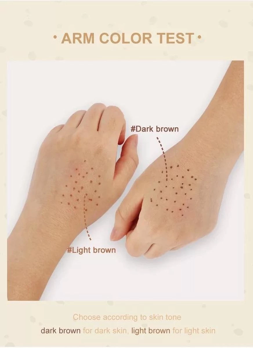 Joya Beauty® Sproetjes Pen | Freckle Pen | Kleur 1: Licht Bruin - Afbeelding 2